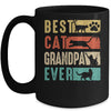 Vintage Best Cat Grandpa Ever Retro Mothers Day Cat Lovers Mug | teecentury