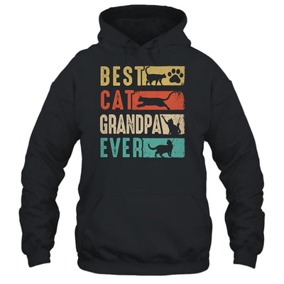 Vintage Best Cat Grandpa Ever Retro Mothers Day Cat Lovers Shirt & Hoodie | teecentury