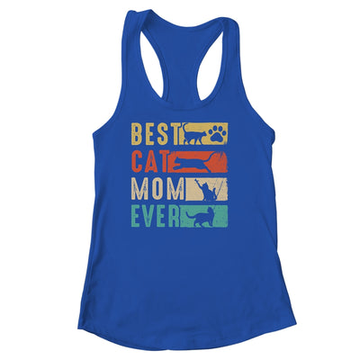 Vintage Best Cat Mom Ever Retro Mothers Day Cat Lovers Shirt & Tank Top | teecentury