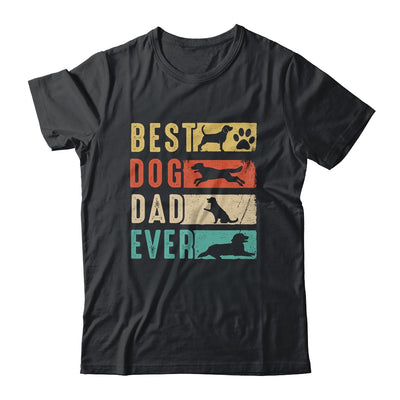 Vintage Best Dog Dad Ever Retro Fathers Day Dog Lovers Shirt & Hoodie | teecentury