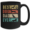 Vintage Best Dog Dad Ever Retro Fathers Day Dog Lovers Mug | teecentury