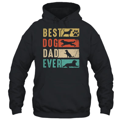Vintage Best Dog Dad Ever Retro Fathers Day Dog Lovers Shirt & Hoodie | teecentury