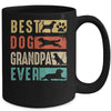 Vintage Best Dog Grandpa Ever Retro Mothers Day Dog Lovers Mug | teecentury