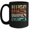 Vintage Best Dog Grandpa Ever Retro Mothers Day Dog Lovers Mug | teecentury