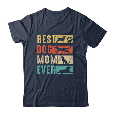 Vintage Best Dog Mom Ever Retro Mothers Day Dog Lovers Shirt & Tank Top | teecentury