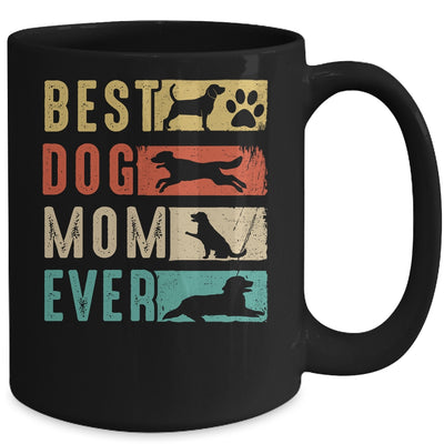 Vintage Best Dog Mom Ever Retro Mothers Day Dog Lovers Mug | teecentury