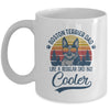 Vintage Boston Terrier Dad Like A Regular Dad But Cooler Funny Mug Coffee Mug | Teecentury.com