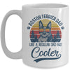 Vintage Boston Terrier Dad Like A Regular Dad But Cooler Funny Mug Coffee Mug | Teecentury.com