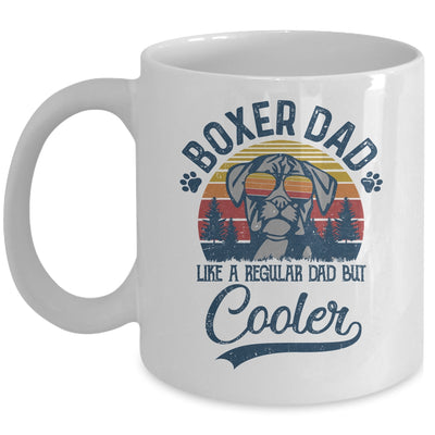 Vintage Boxer Dad Like A Regular Dad But Cooler Funny Mug Coffee Mug | Teecentury.com