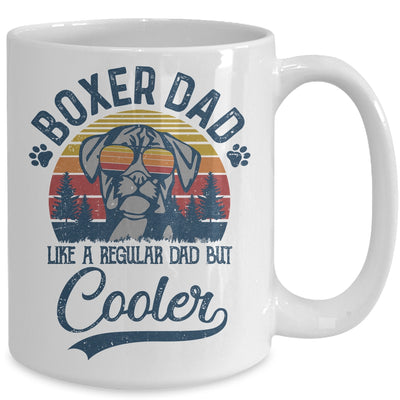 Vintage Boxer Dad Like A Regular Dad But Cooler Funny Mug Coffee Mug | Teecentury.com
