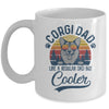 Vintage Corgi Dad Like A Regular Dad But Cooler Funny Mug Coffee Mug | Teecentury.com