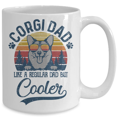 Vintage Corgi Dad Like A Regular Dad But Cooler Funny Mug Coffee Mug | Teecentury.com