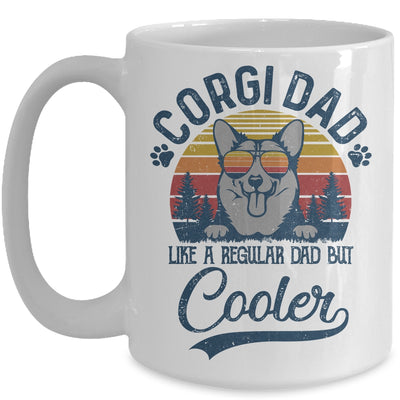 Vintage Corgi Dad Like A Regular Dad But Cooler Funny Mug Coffee Mug | Teecentury.com