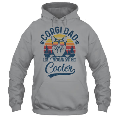 Vintage Corgi Dad Like A Regular Dad But Cooler Funny T-Shirt & Hoodie | Teecentury.com