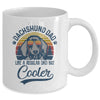 Vintage Dachshund Dad Like A Regular Dad But Cooler Funny Mug Coffee Mug | Teecentury.com