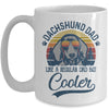 Vintage Dachshund Dad Like A Regular Dad But Cooler Funny Mug Coffee Mug | Teecentury.com