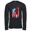 Vintage Fishing Reel Cool Grandpa Gift USA Flag T-Shirt & Hoodie | Teecentury.com