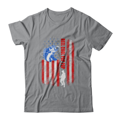 Vintage Fishing Reel Cool Pap Pap Gift USA Flag T-Shirt & Hoodie | Teecentury.com