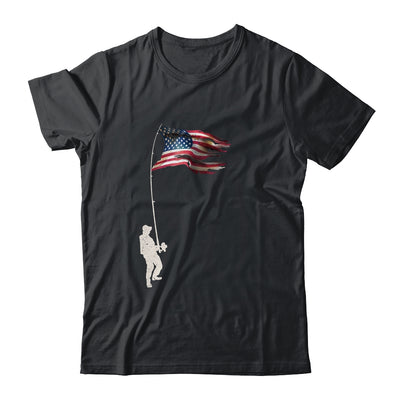 Vintage Fishing Rod American Flag Funny Fishing Gift T-Shirt & Hoodie | Teecentury.com