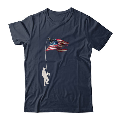 Vintage Fishing Rod American Flag Funny Fishing Gift T-Shirt & Hoodie | Teecentury.com