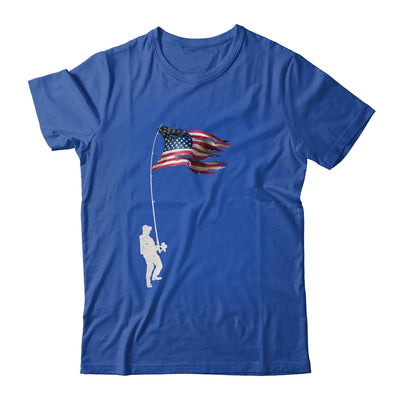 Vintage Fishing Rod American Flag Funny Fishing Gift T-Shirt & Hoodie | Teecentury.com