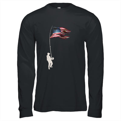 Vintage Fishing Rod American Flag Funny Fishing Gift T-Shirt & Hoodie | Teecentury.com