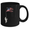 Vintage Fishing Rod American Flag Funny Fishing Gift Mug Coffee Mug | Teecentury.com