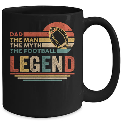 Vintage Football Dad The Man The Myth The Legend Mug Coffee Mug | Teecentury.com