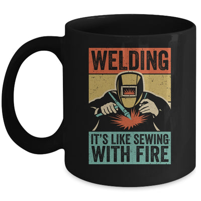 Vintage Funny Welder With Sayings Welding For Men Mug Coffee Mug | Teecentury.com