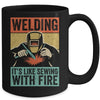 Vintage Funny Welder With Sayings Welding For Men Mug Coffee Mug | Teecentury.com