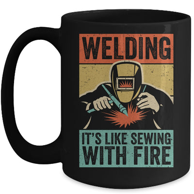 Vintage Funny Welder With Sayings Welding For Men Mug Coffee Mug | Teecentury.com