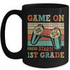 Vintage Game On Press Start 1st Grade Gamer Back To School Mug | teecentury