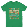 Vintage Game On Press Start 3rd Grade Gamer Back To School Youth Shirt | teecentury