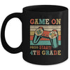 Vintage Game On Press Start 4th Grade Gamer Back To School Mug | teecentury