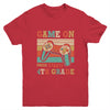 Vintage Game On Press Start 4th Grade Gamer Back To School Youth Shirt | teecentury