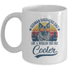 Vintage German Shepherd Dad Like A Regular Dad But Cooler Funny Mug Coffee Mug | Teecentury.com