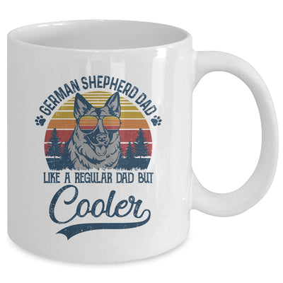 Vintage German Shepherd Dad Like A Regular Dad But Cooler Funny Mug Coffee Mug | Teecentury.com