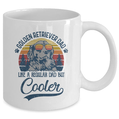 Vintage Golden Retriever Dad Like A Regular Dad But Cooler Funny Mug Coffee Mug | Teecentury.com