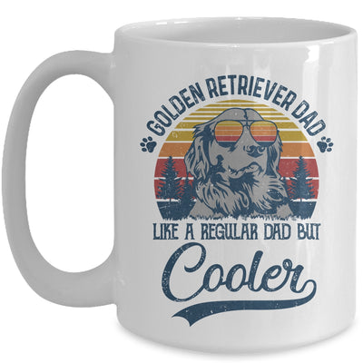 Vintage Golden Retriever Dad Like A Regular Dad But Cooler Funny Mug Coffee Mug | Teecentury.com