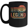 Vintage Golf Dad The Man The Myth The Legend Mug Coffee Mug | Teecentury.com