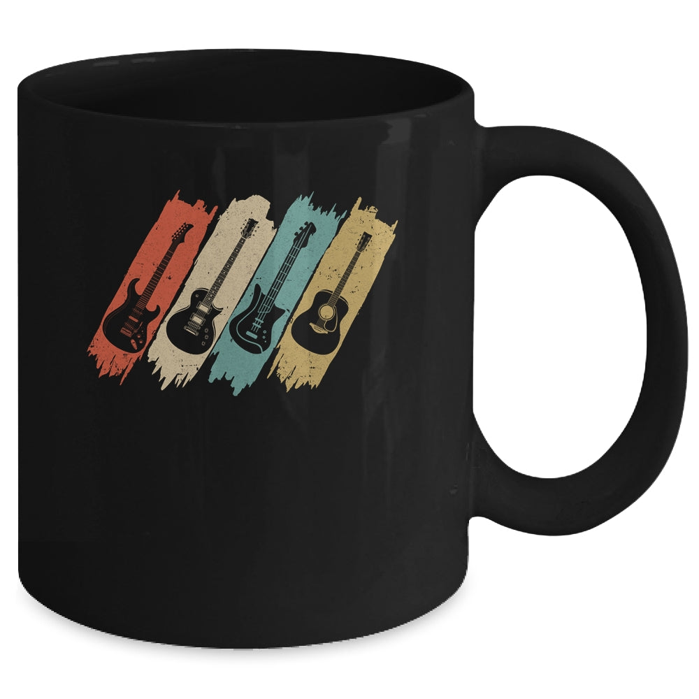 Vintage Guitar Gift For Women Men Music Band Guitarist Stuff Mug Coffee Mug | Teecentury.com