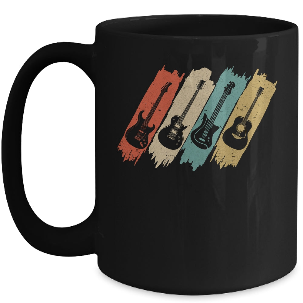Vintage Guitar Gift For Women Men Music Band Guitarist Stuff Mug Coffee Mug | Teecentury.com