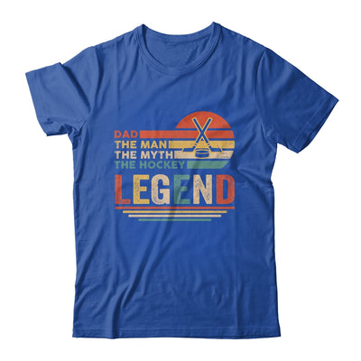 Vintage Hockey Dad The Man The Myth The Legend T-Shirt & Hoodie | Teecentury.com