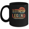 Vintage Hockey Dad The Man The Myth The Legend Mug Coffee Mug | Teecentury.com