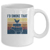 Vintage I'd Smoke That Retro BBQ Barbecue Smoker Chef Gift Mug Coffee Mug | Teecentury.com