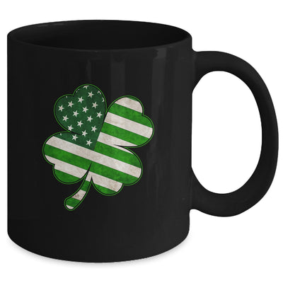 Vintage Irish American Flag Shamrock St Patricks Day Mug | teecentury