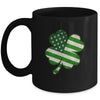 Vintage Irish American Flag Shamrock St Patricks Day Mug | teecentury