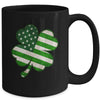 Vintage Irish American Flag Shamrock St Patricks Day Mug | teecentury