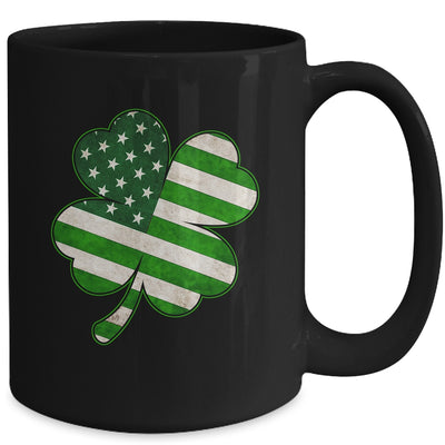 Vintage Irish American Flag Shamrock St Patricks Day Mug | teecentury