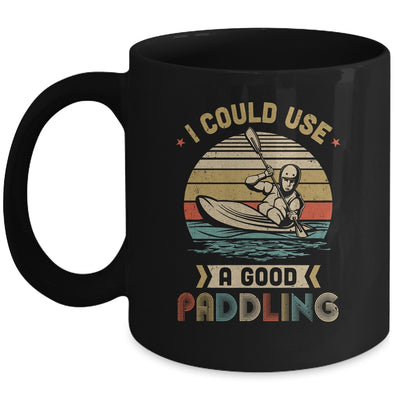 Vintage Kayaking I Could Use A Good Paddling Mug Coffee Mug | Teecentury.com